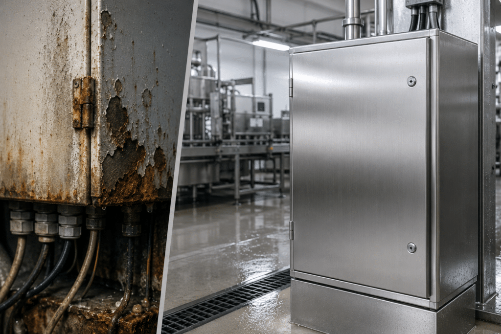 Armaris elèctrics industrials contra la corrosió